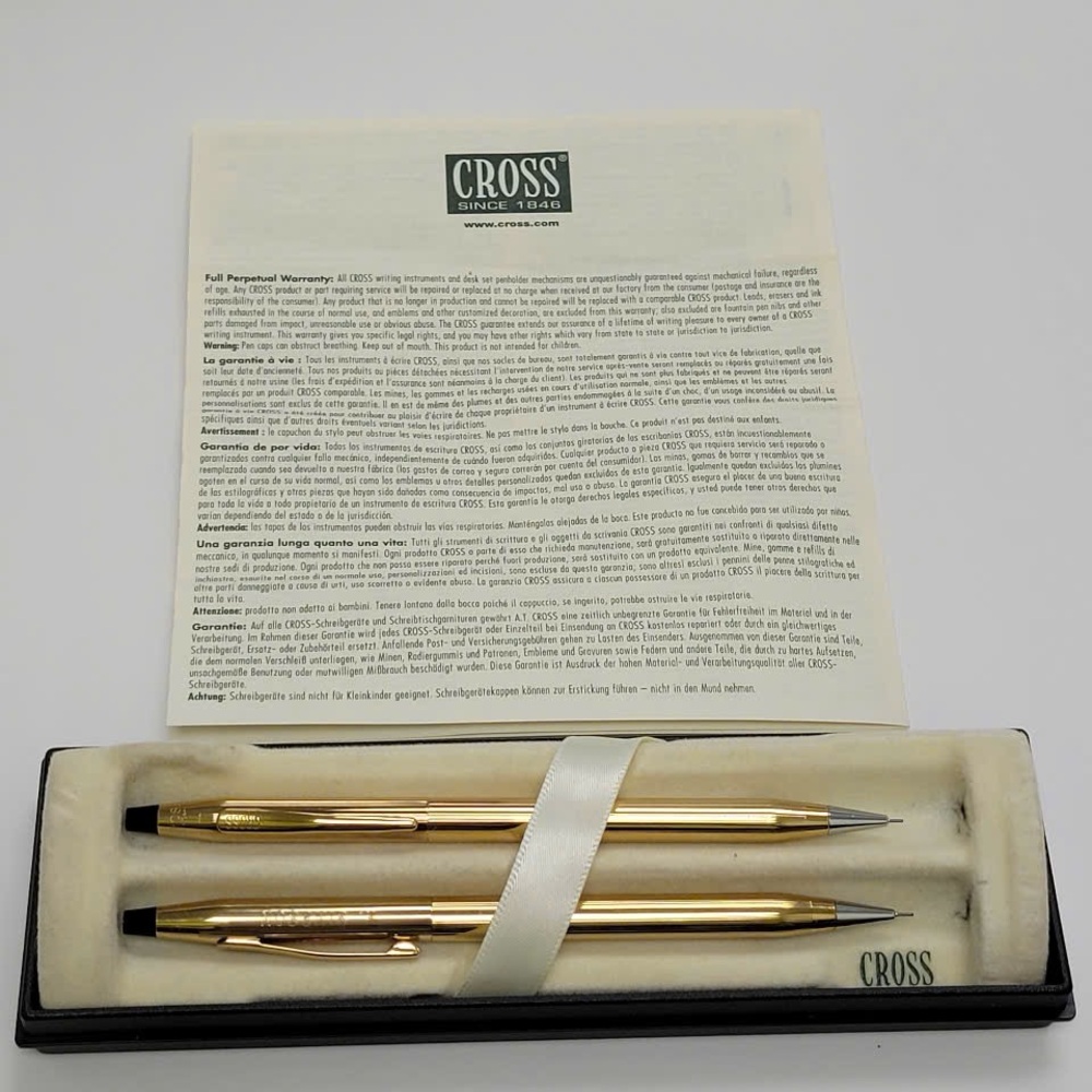 Cross Classic Century 23K Gold Plated 0.7mm Mechanical Pencil sets
